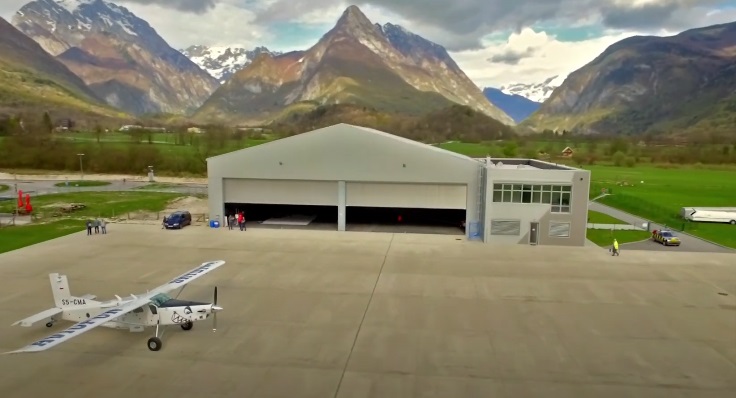 Bovec Airport ICAO: LJBO Live Webcam showing real-time aircraft operations and airfield activities at Slovenia's alpine sport airport